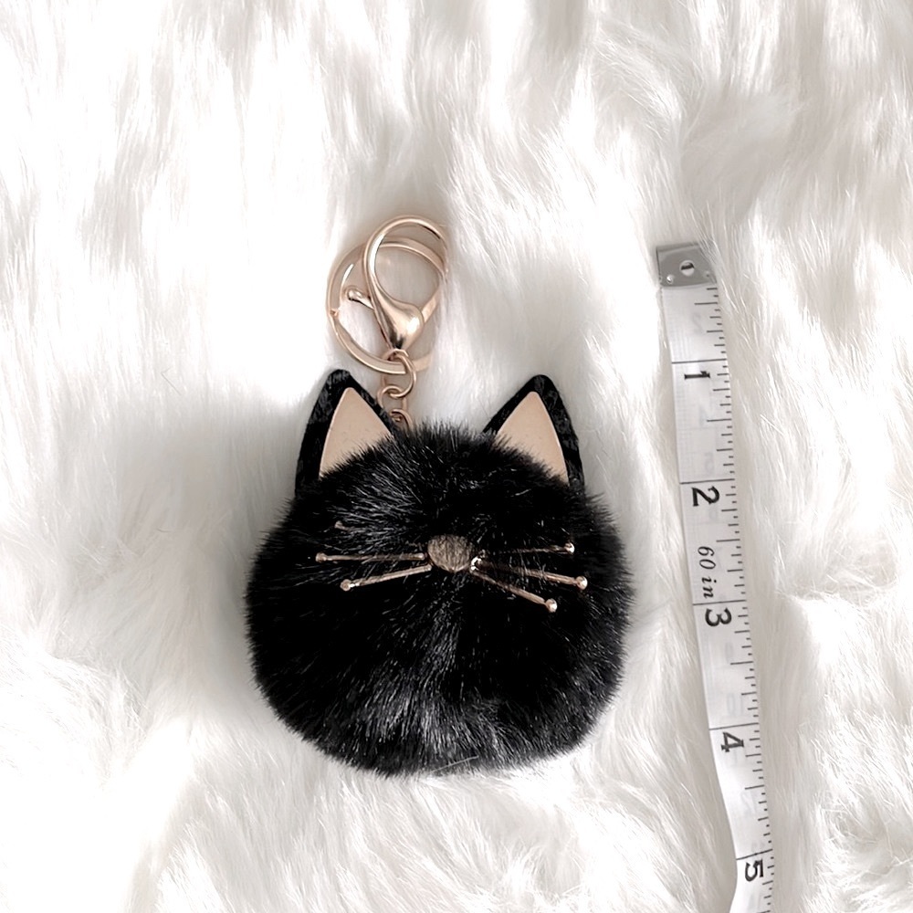 Purse Plush Cat Keychain
